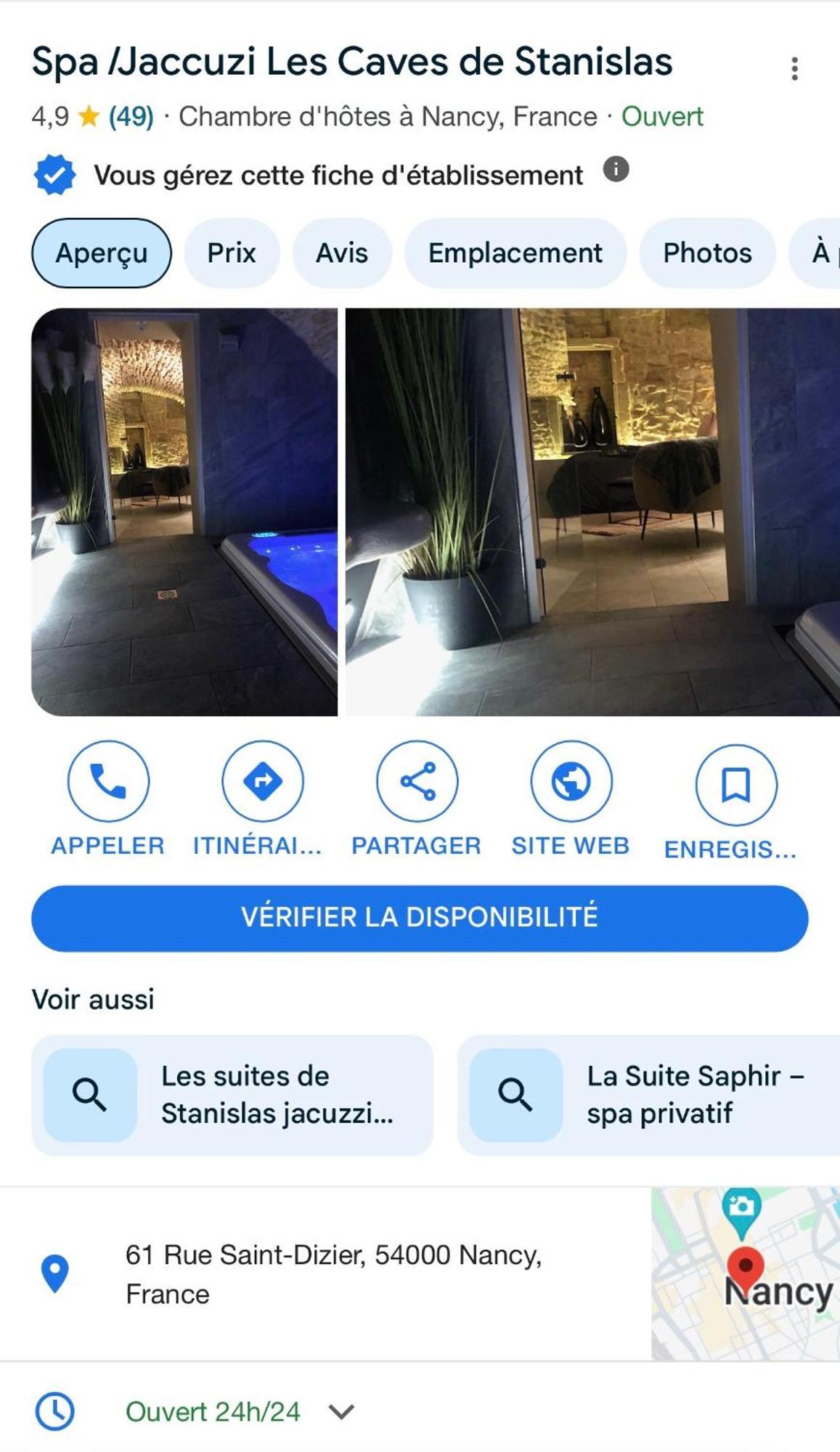 Jaccuzi & Spa Des Caves Stanislas Nancy Buitenkant foto